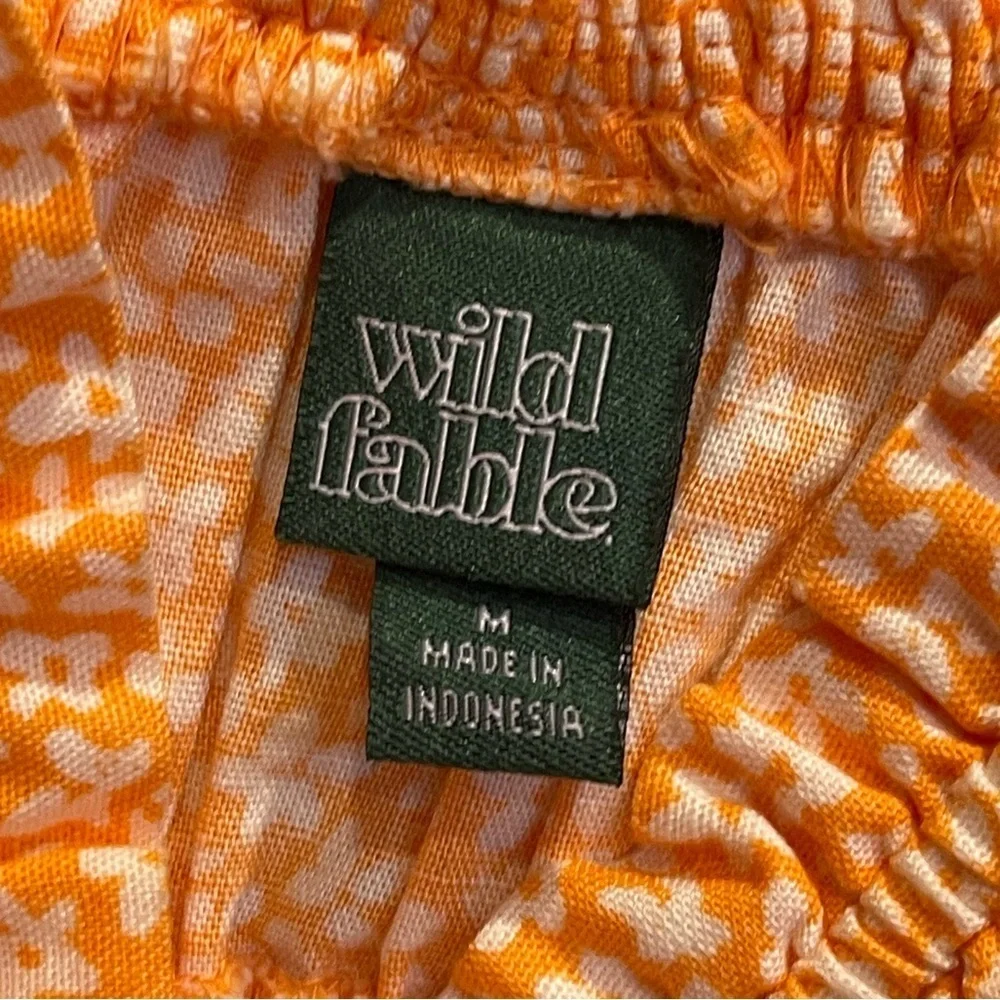 Wild Fable Summer Dress - orange floral - size medium